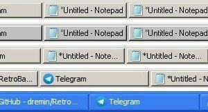 Retrobar is an open source tool that changes the taskbar's appearance to that of Windows 95, 98, 2000, ME or XP