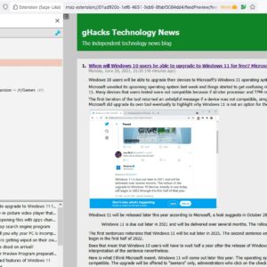 Sage-Like is a customizable RSS feed reader extension for Firefox