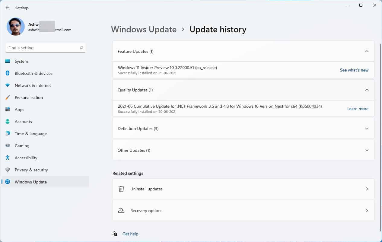 Windows 11 Update History