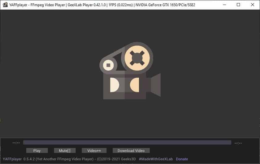 YAFFplayer is a simple video player which has some cool filters and can download videos