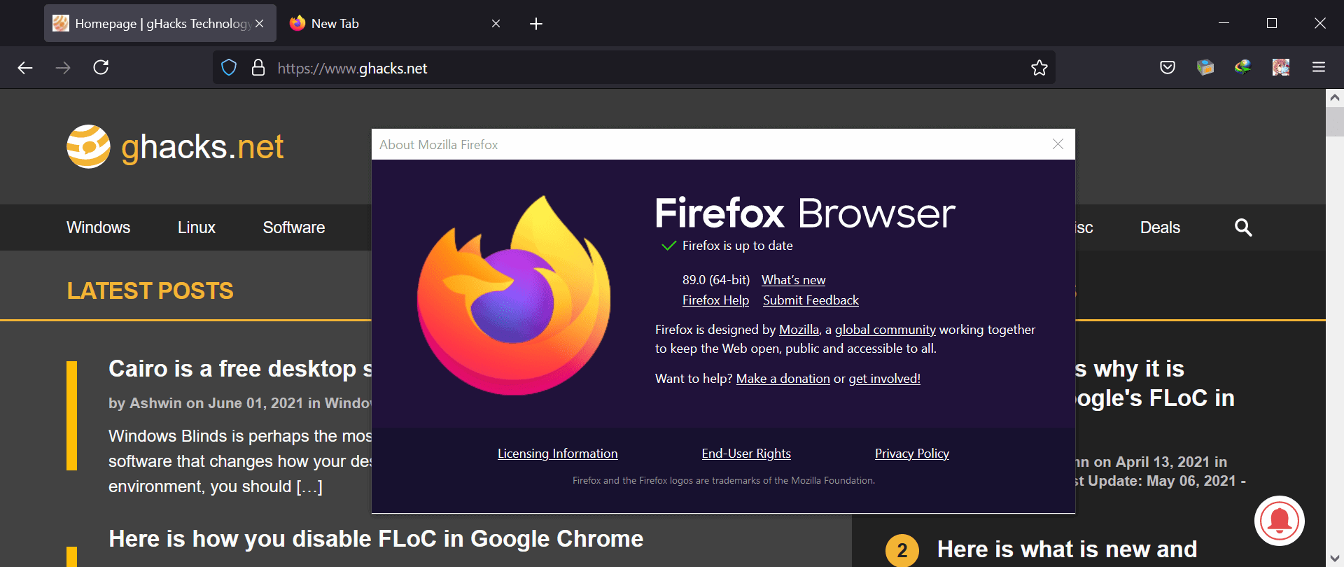 firefox 89 new interface