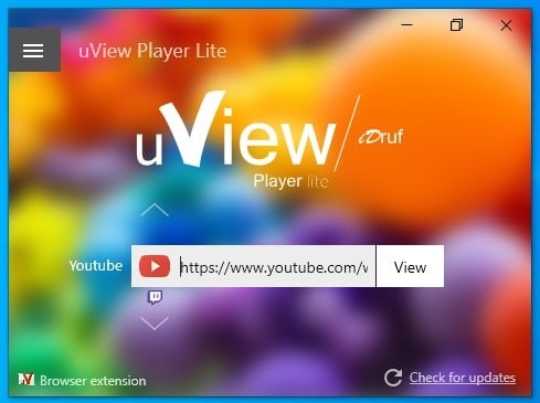 uView Player Lite is a freeware picture-in-picture video player that supports many streaming services