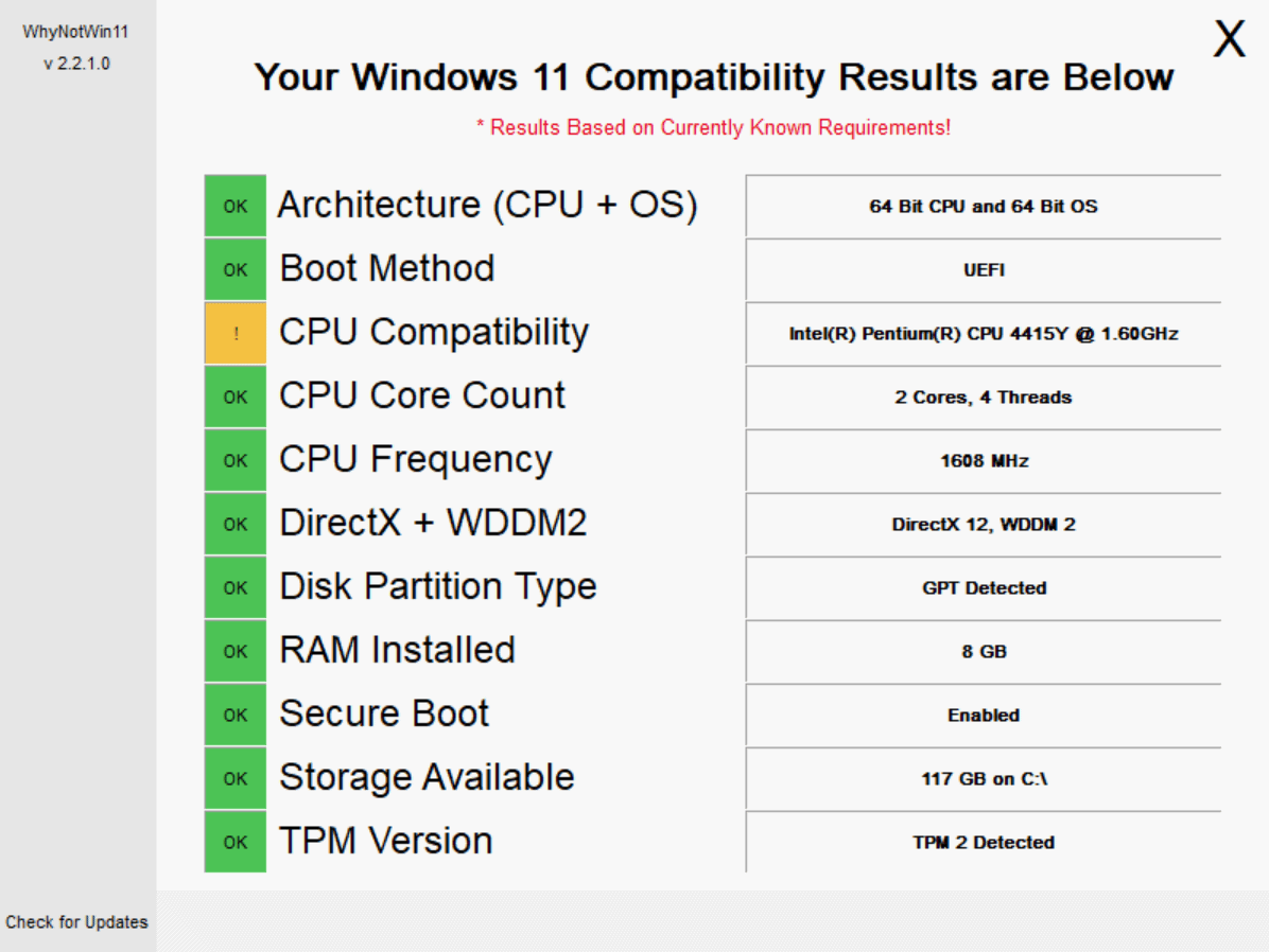 windows 11 requirements