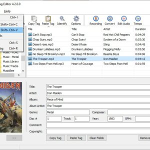 Abyssmedia ID3 Tag Editor is a simple, freeware program that allows you to edit audio tags