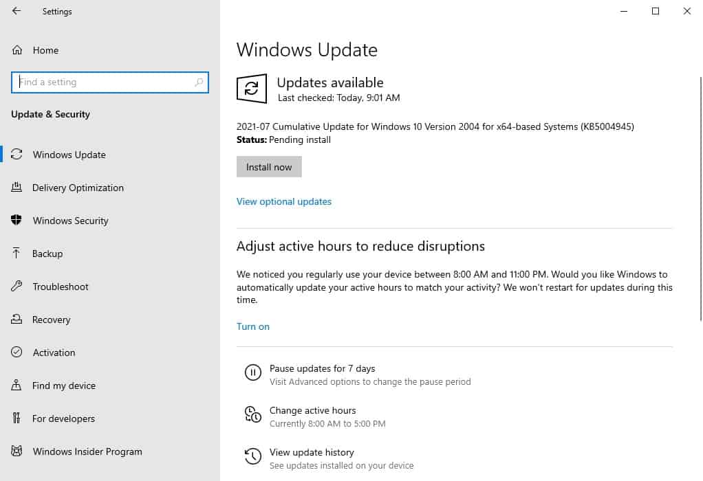 Microsoft rolls out KB5004945 emergency Windows Update to fix PrintNightmare vulnerabilities