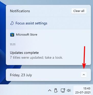 Windows 11 Insider Preview Build 22000.100 - Calendar interface hidden