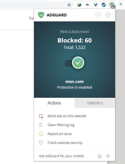 Adguard AdBlocker chrome extension