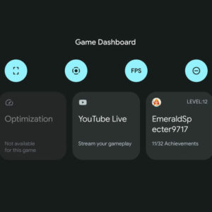 Game Dashboard integration has been enabled on Android 12