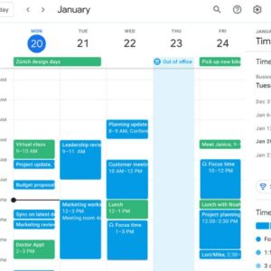 The new Time Insights feature on Google Calendar