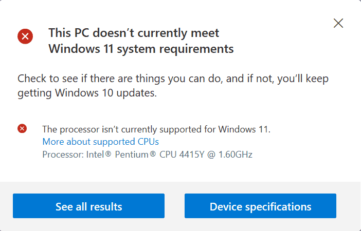 Microsoft changed the Windows 11 System Requirements and released an updated PC Health Check tool