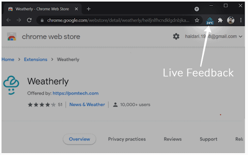 Best Weather Extension for Chrome