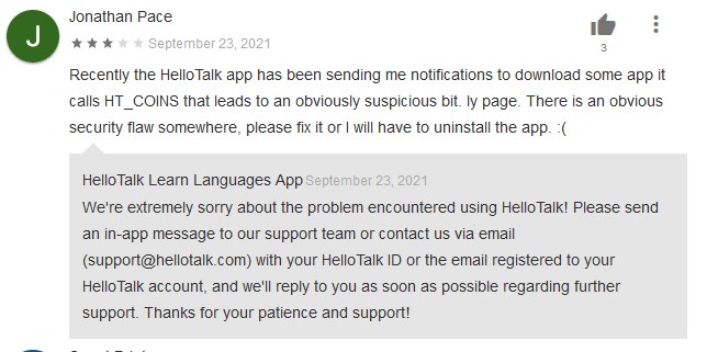 Hellotalk app HT Coin app reviews