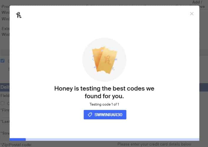 Honey tests coupons