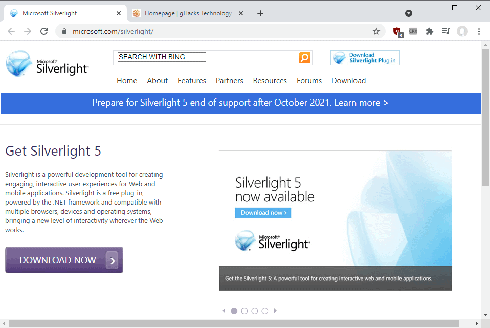 Microsoft Silverlight-støtte slutter 12. oktober 2021: her er hva du trenger å vite microsoft silverlight end of support