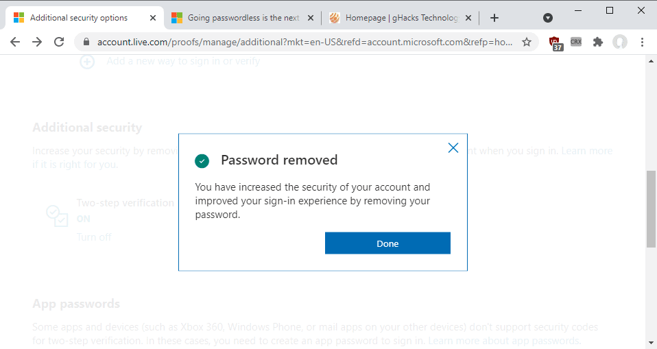 Never enter Microsoft account passwords again with the new passwordless account feature