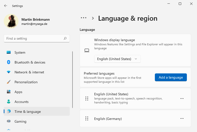 windows 11 display language