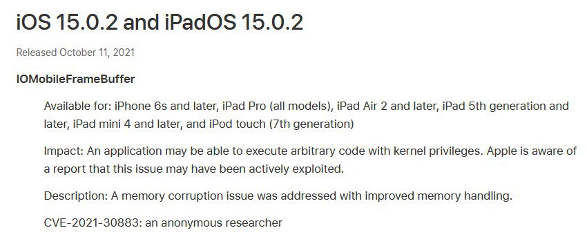 Apple releases iOS 15.0.2 to fix zero-day exploits; update your iPhone now