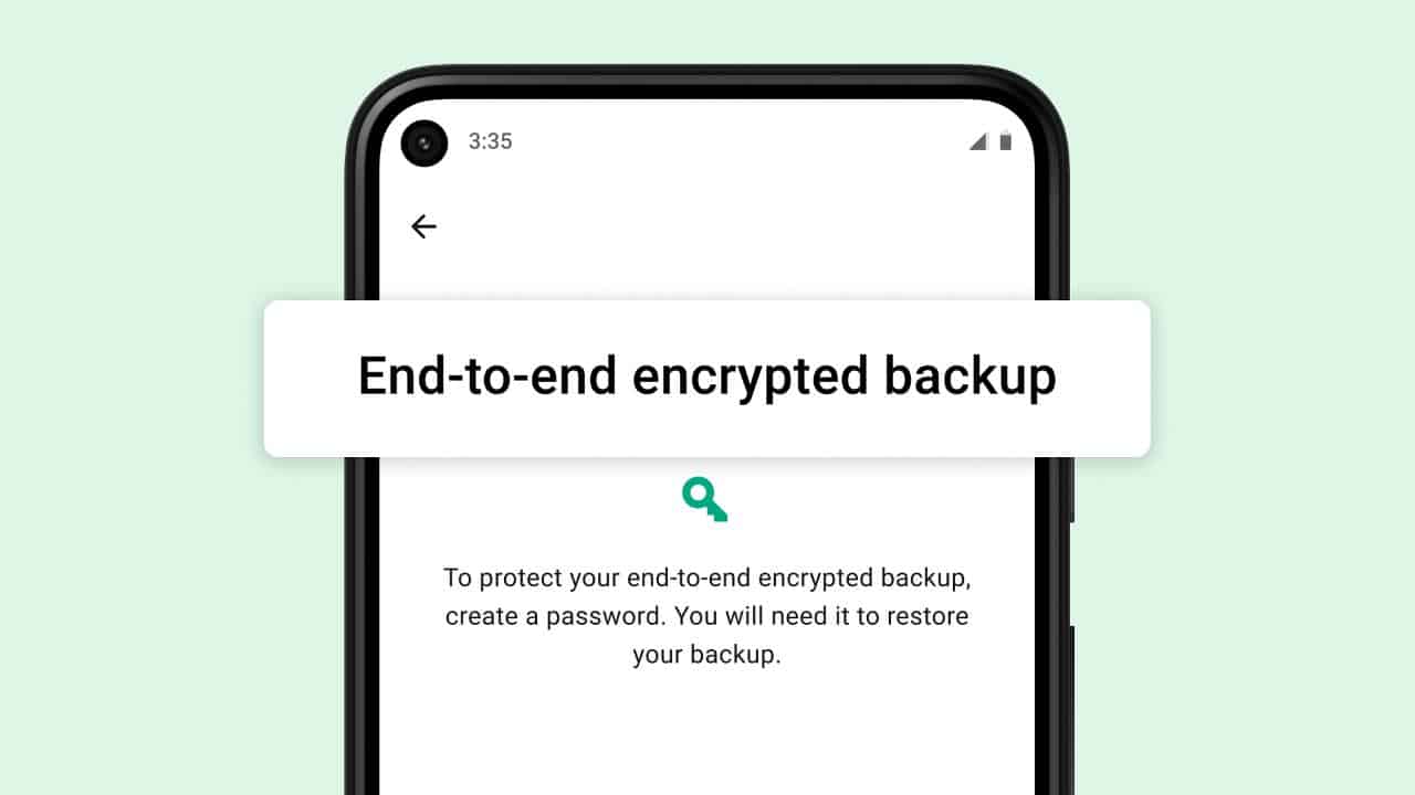 WhatsApp End-to-End Encrypted Backups