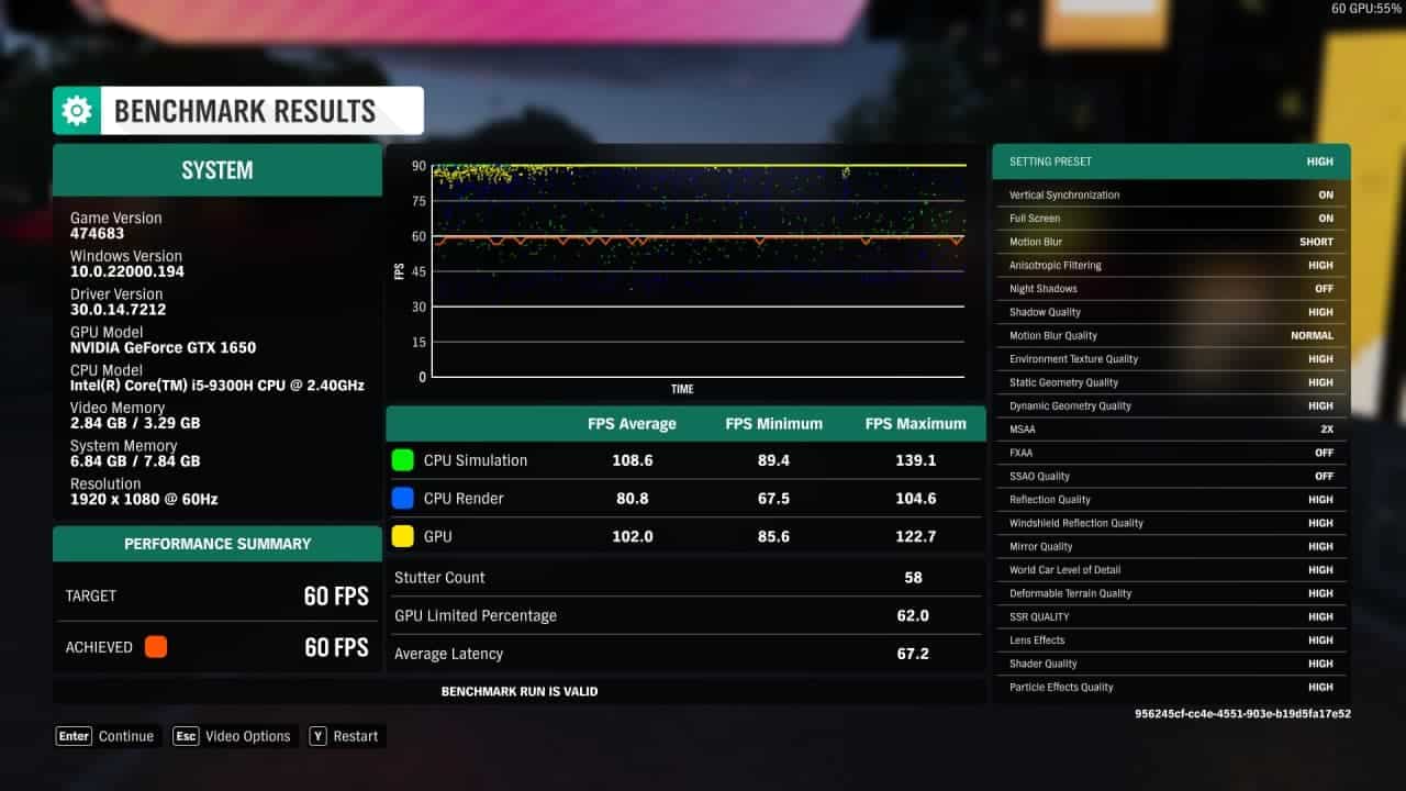 Windows 11 - Forza Horizon 4 FPS