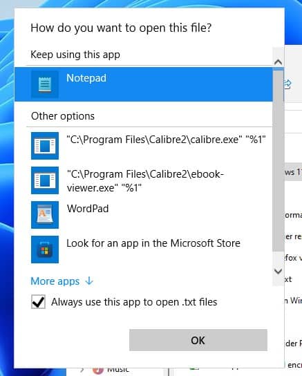 change default programs on Windows 11