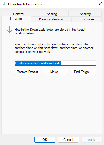 How to Change the Default Download Location in Windows 11