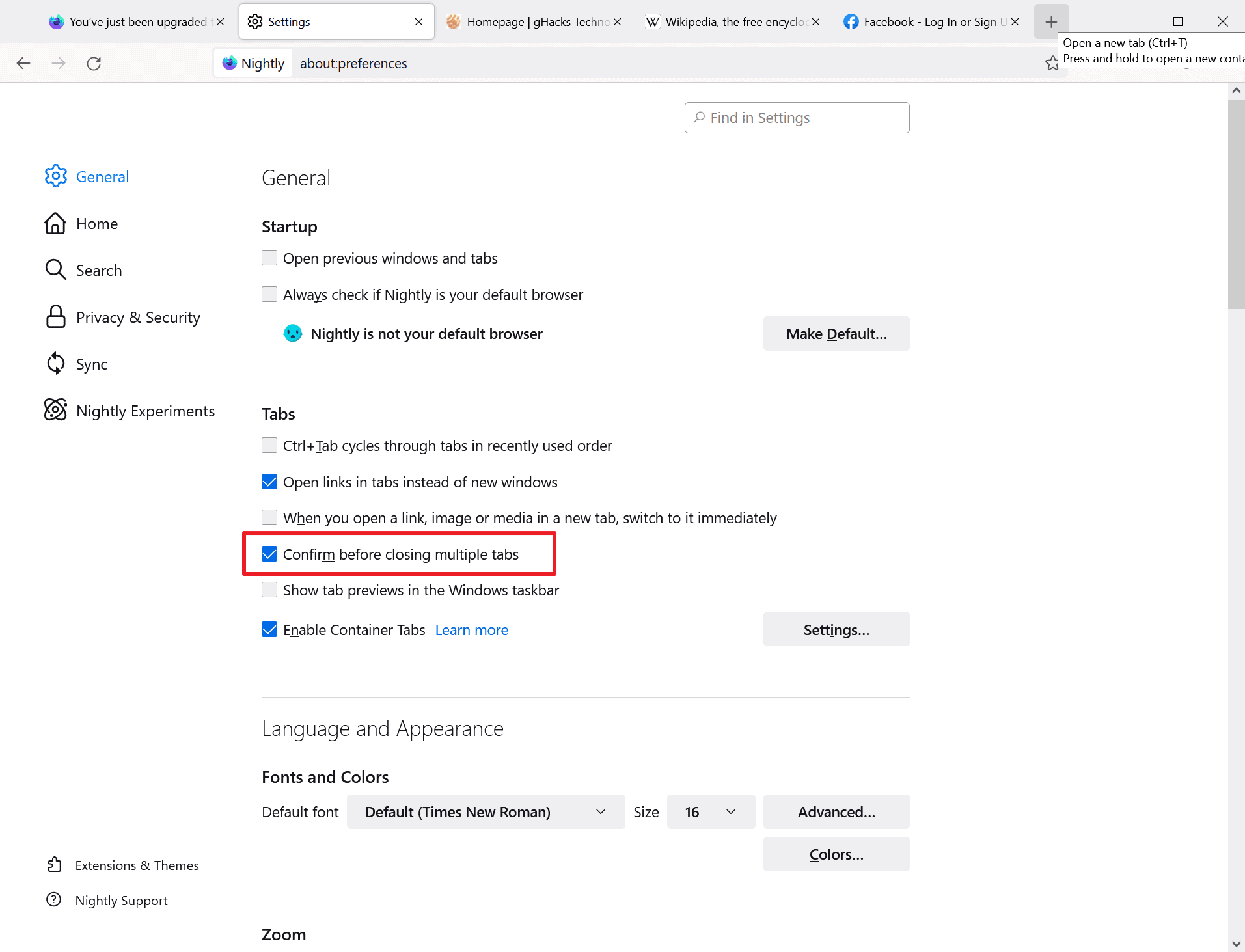 firefox confirm before closing multiple tabs