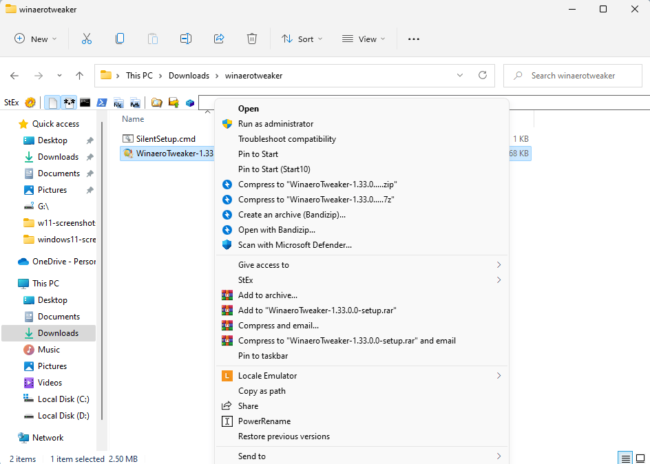 How to restore the classic File Explorer context menu in Windows 11