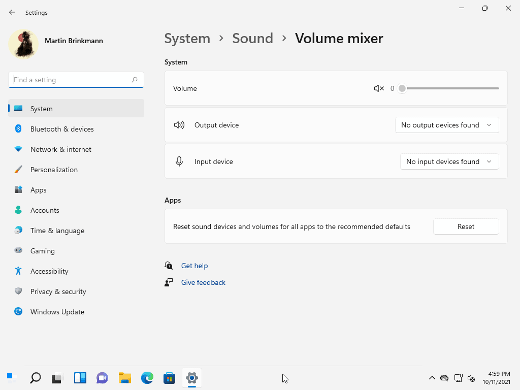 windows 11 volume mixer