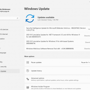 windows security updates october 2021