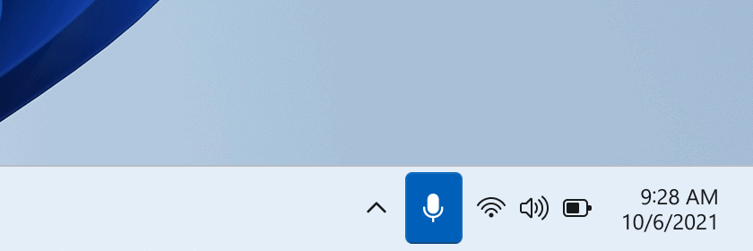 Mute and unmute your mic from the Taskbar