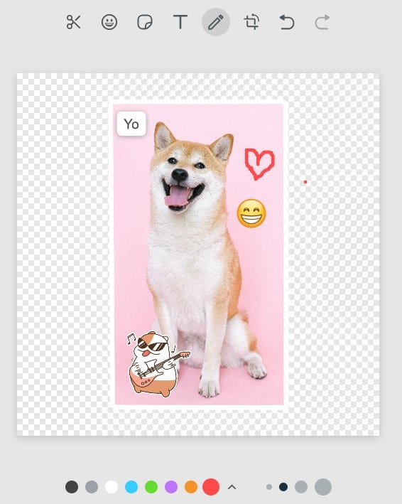 WhatsApp Web Custom Sticker Maker - draw stuff