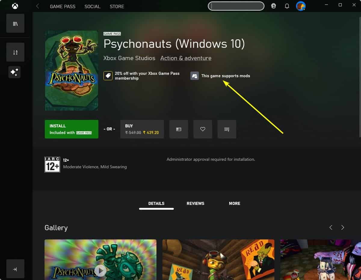 Xbox app will allow you to mod games