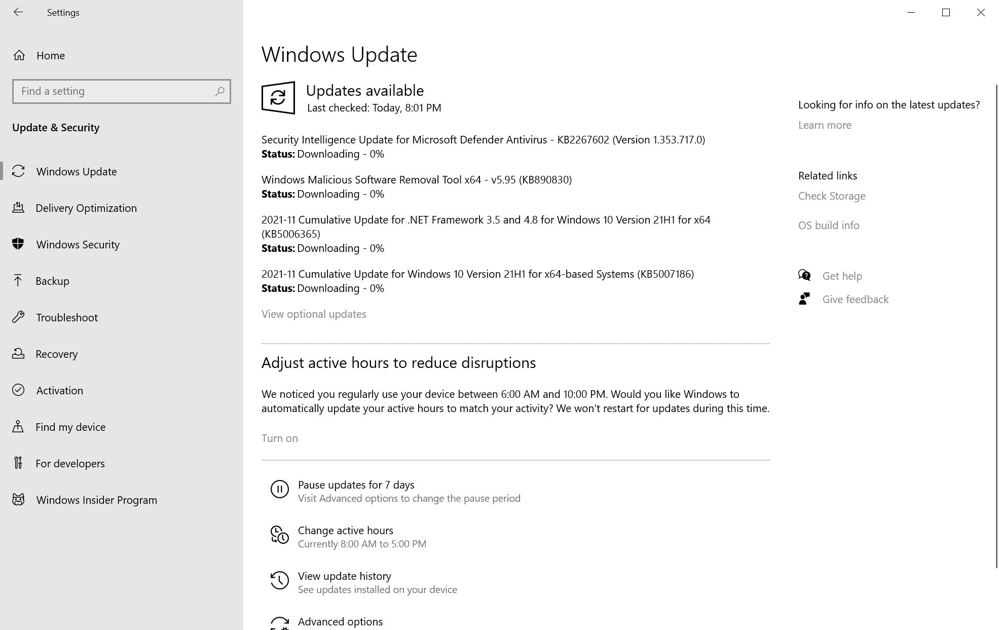 microsoft windows-security updates november 2021