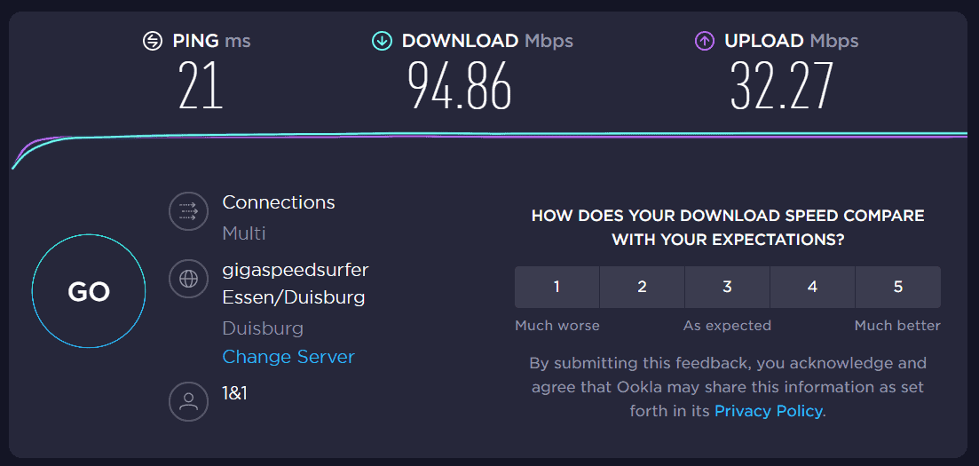 purevpn speed local