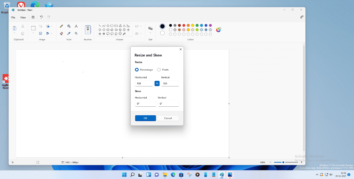 Windows Paint Resize