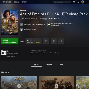 Xbox Insiders app displays a rating to indicate how games will perform on your computer