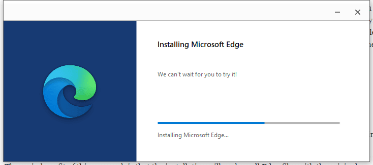 installing microsoft edge