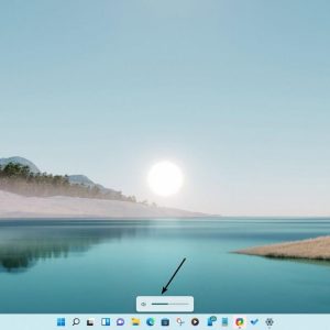 Windows 11 new volume indicator slider