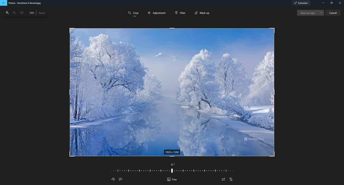 new photos app windows 11 crop tool