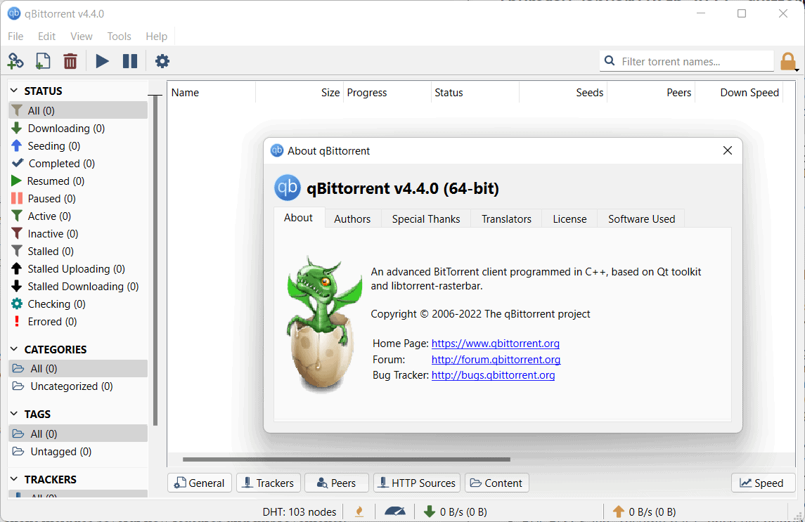 qbittorrent 4.4.0