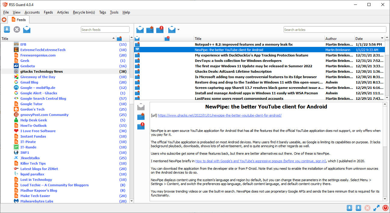 RSS Guard 4.4.0 for ios download RSS Guard 4.4.0 for ios download