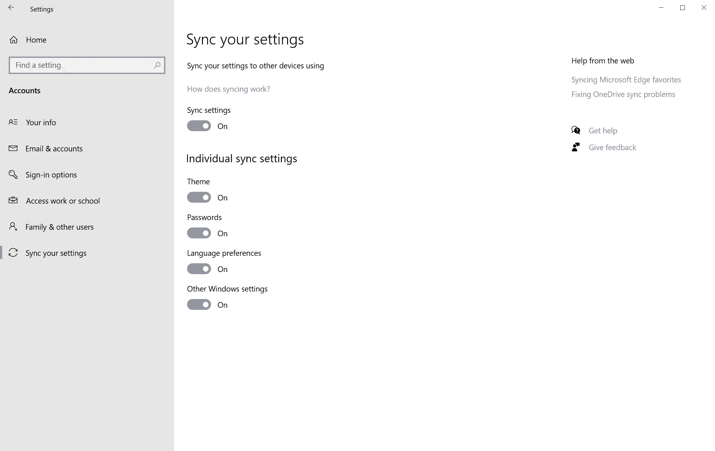 windows 10 sync your settings - Sincronizza le tue impostazioni di Windows 10 migliora le migrazioni di Windows 11, ma è in ritardo per la festa