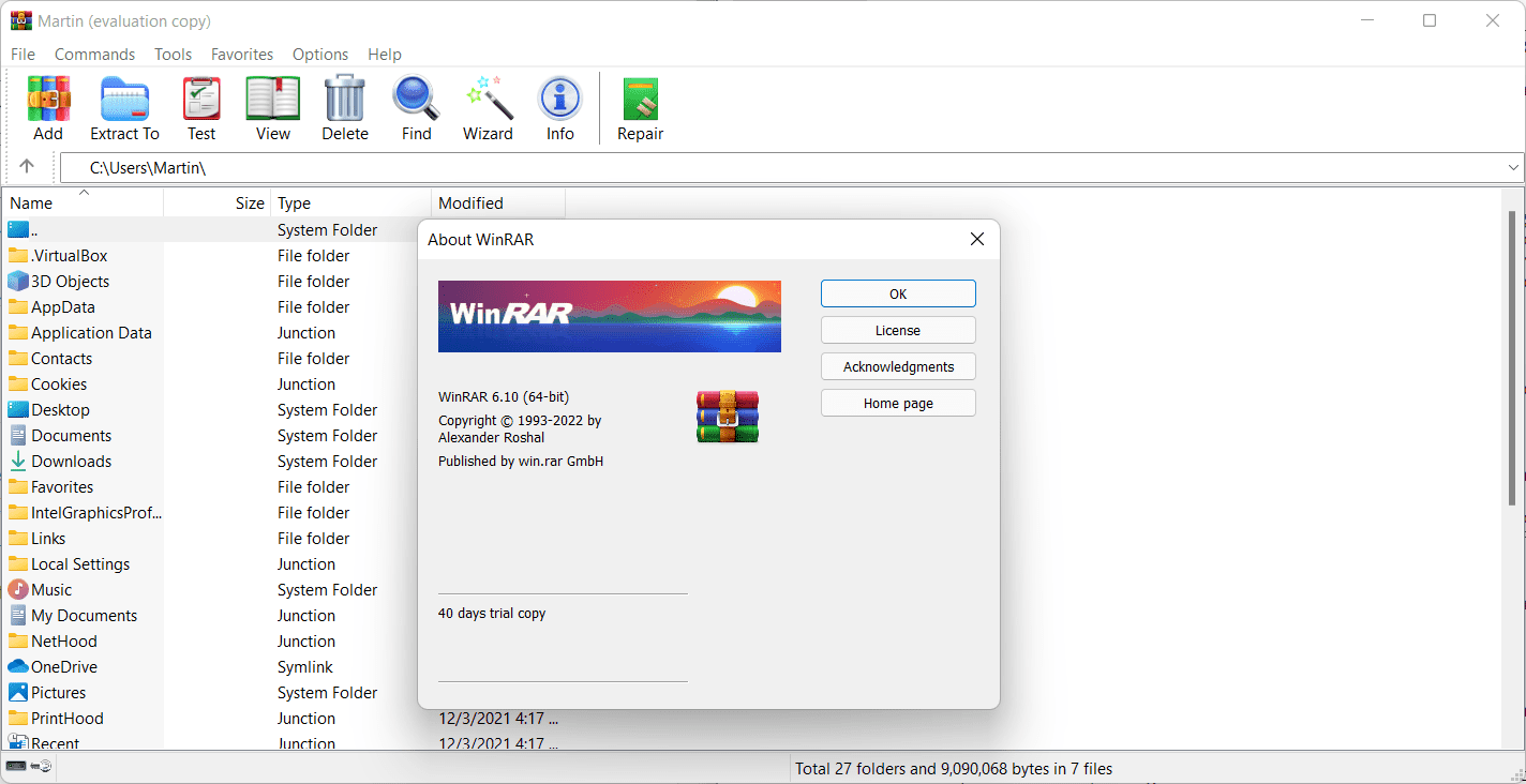 winrar 6.1