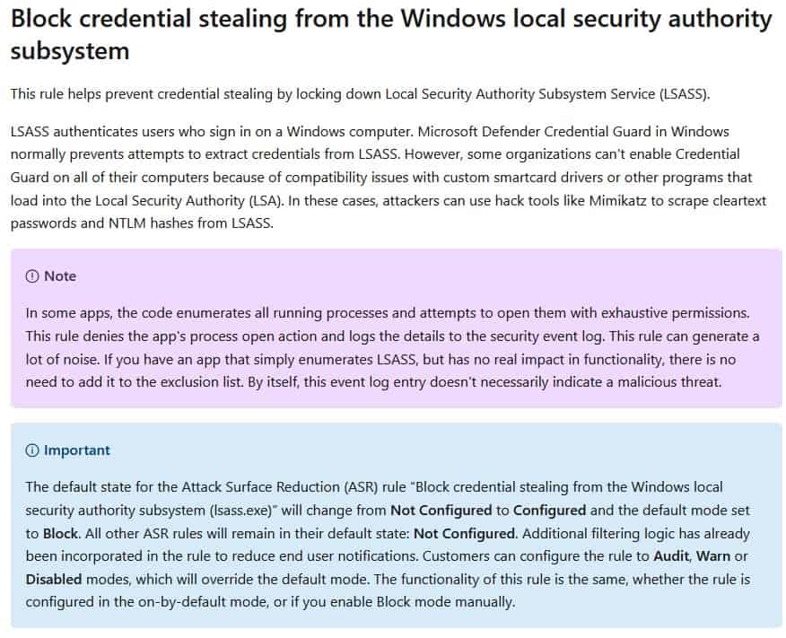 Microsoft Defender migliora nel prevenire il furto delle password di Windows