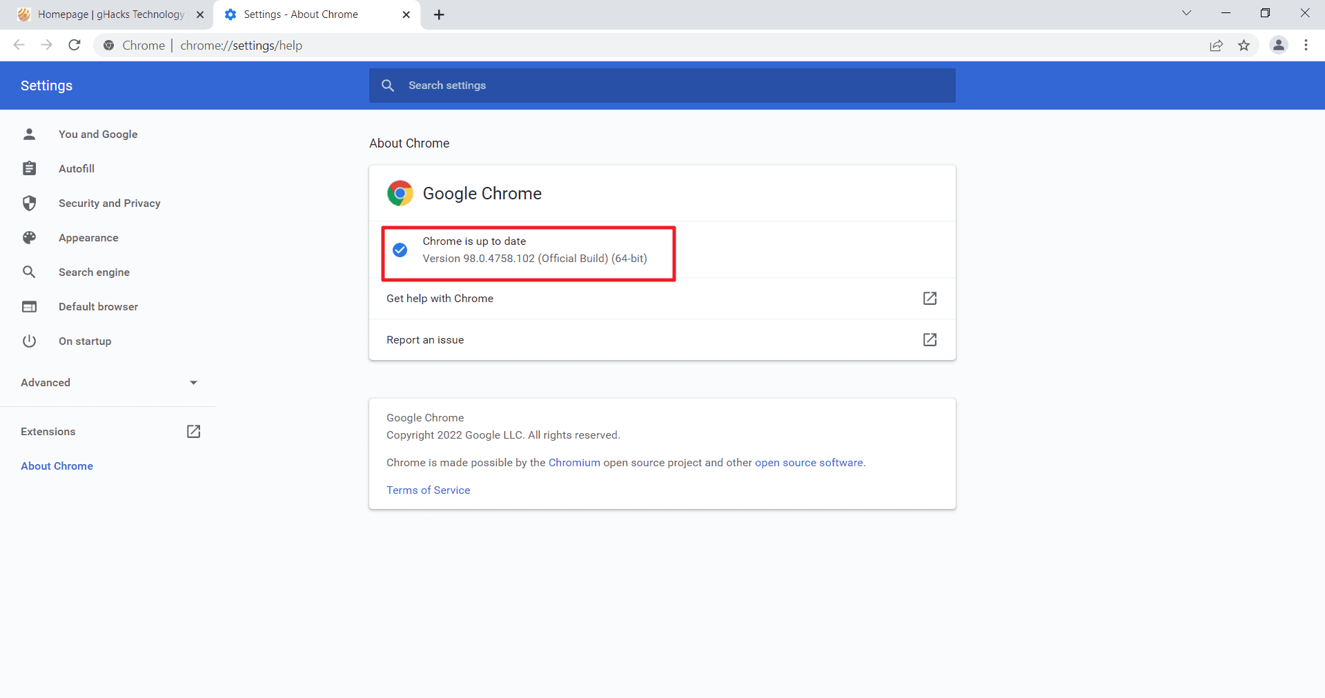 chrome 98 security fix