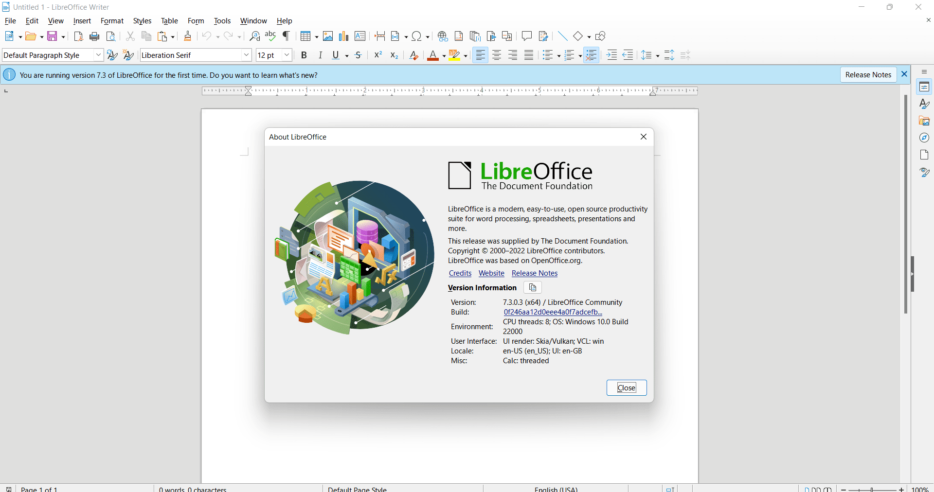 ufficio libero 7.3