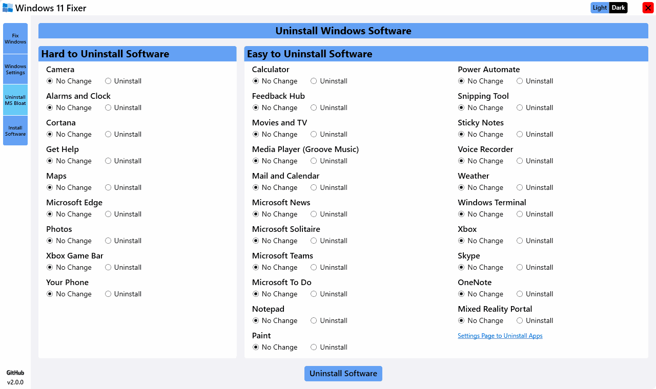uninstall windows 11 apps