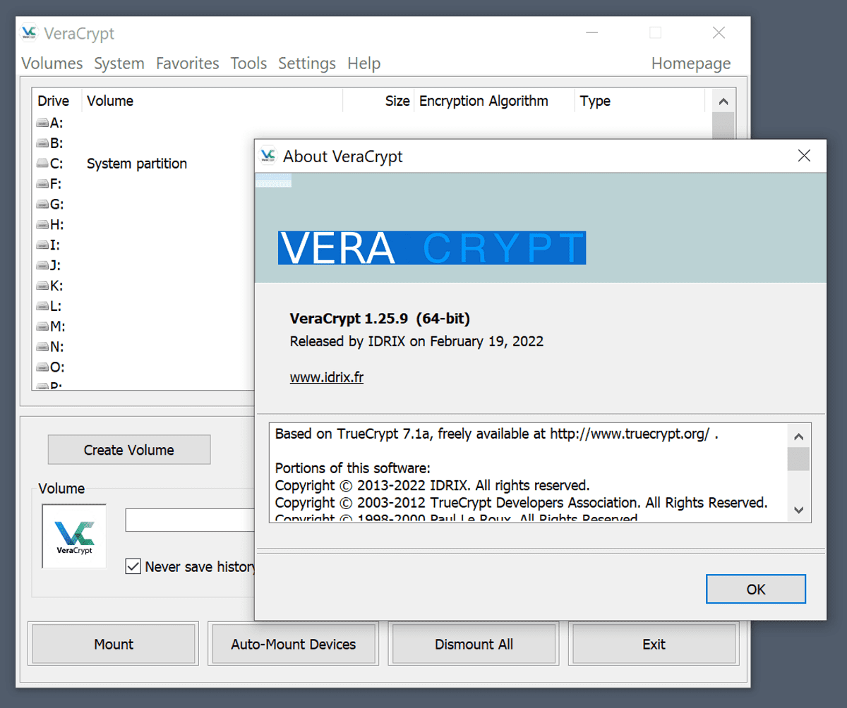 veracrypt 1.25.9