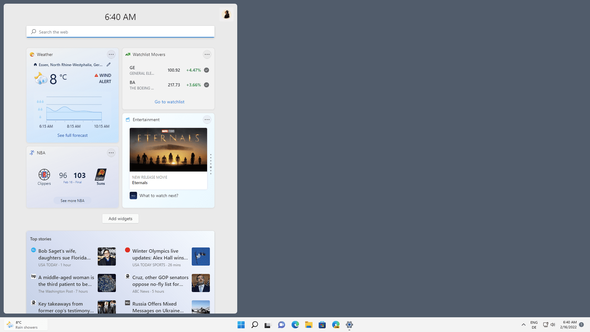 windows 11 update weather