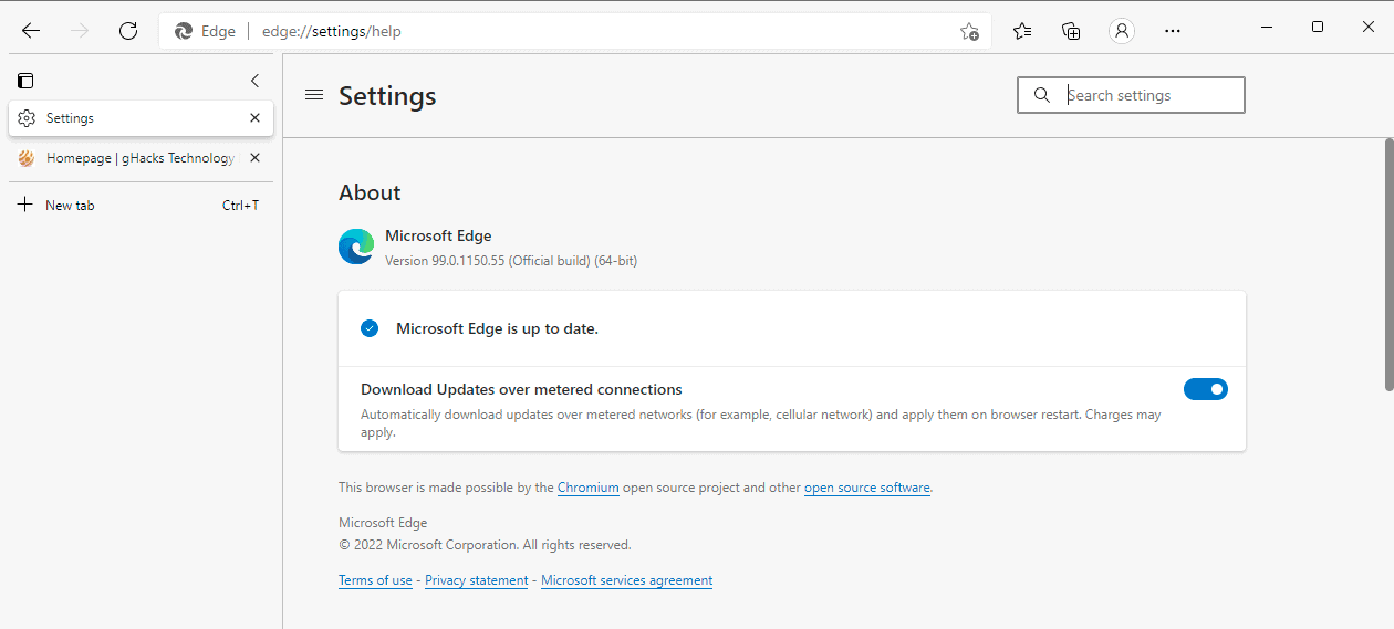 microsoft edge emergency securityv update